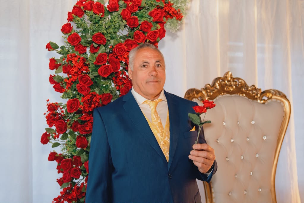 Custom balloon garland installation in Cape Cod by Nara's Decor