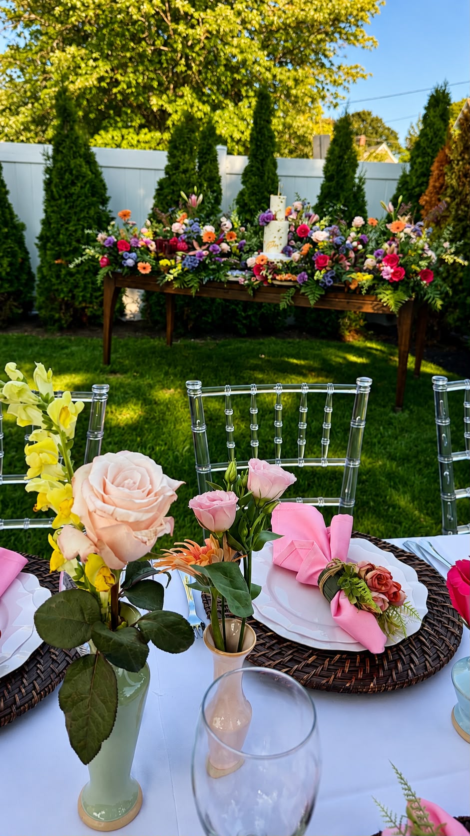 Graduation party decorations in Cape Cod by Nara's Decor